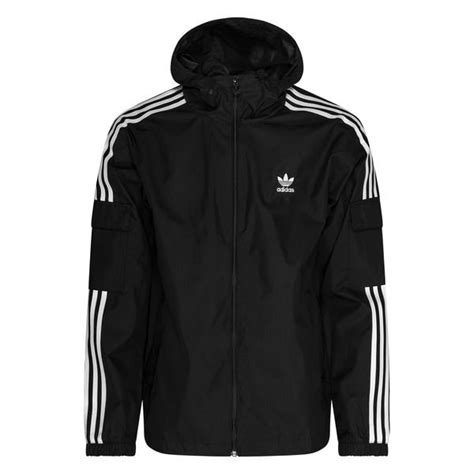 adidas windbreaker schwarz weiß|Adidas originals classic windbreaker.